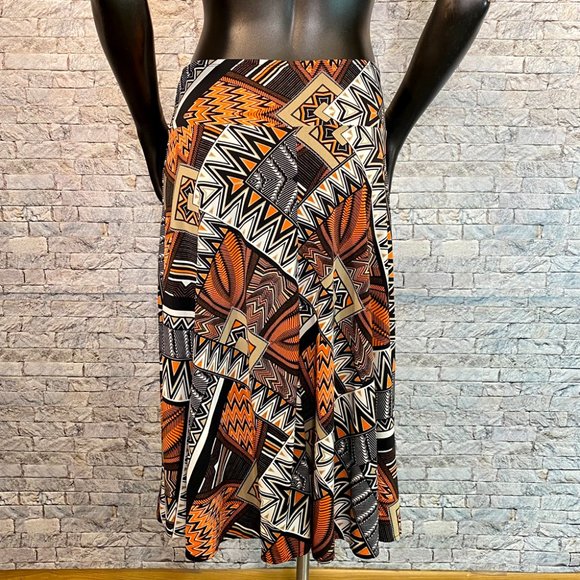 East 5TH Abstract Print Colorful Skirt Women's Size Small Knee Length - Picture 4 of 6